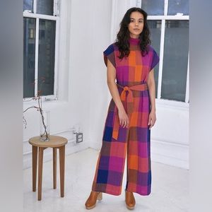 Rujuta Sheth COMFY JUMPER | AURORA CHEX NWOT Sz Medium